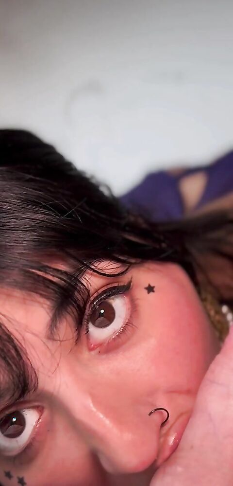 Aaliyah Yasin - Aaliyah Sucks a cock and gets Cum on her Tits - Onlyfans - OnlyFans - tits - milf - brunette - pov - dirty talk - big tits - fake tits