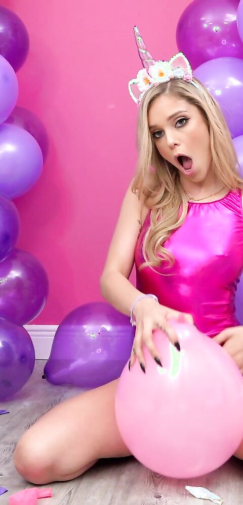 Kali Blows Pink Balloons - AmateurBoxxx - AmateurBoxxx - blowjob - pov - big dick - amateur