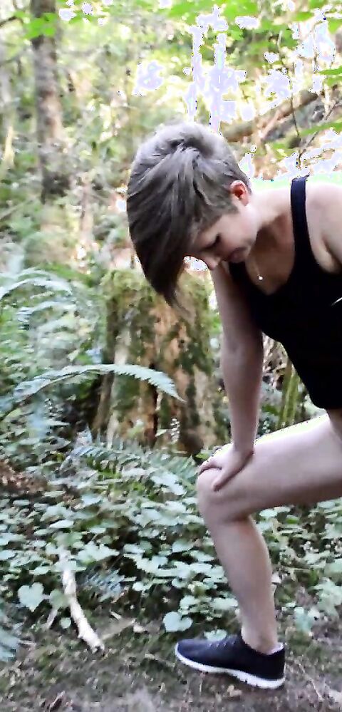 HouseWifeGinger - Outdoor Pissing Public Trail - ManyVids - outdoor - public - milf - pov - dirty talk - small tits - blonde