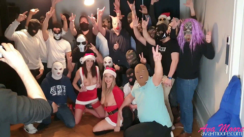 AvaMoore - Christmas BUKKAKE with Glory Zavatrash