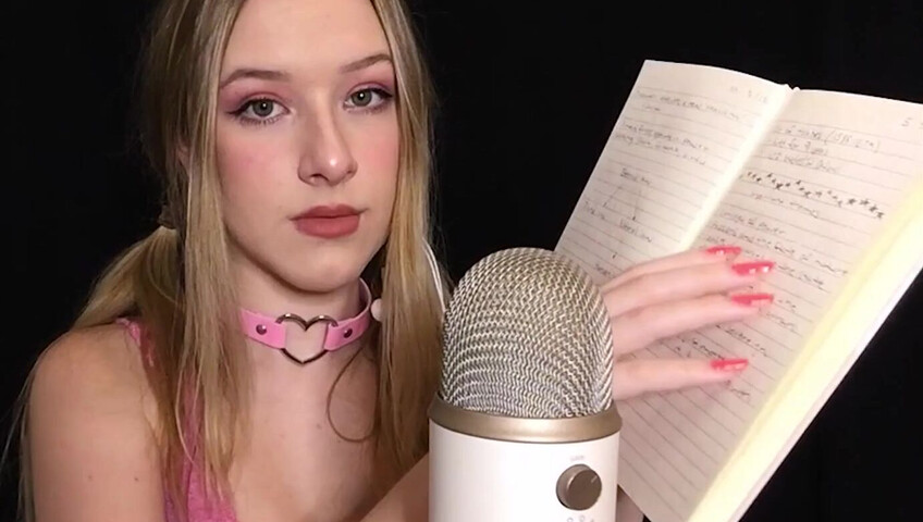 Diddly ASMR - Reading my University Notebook
