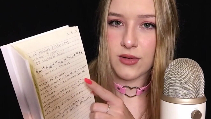 Diddly ASMR - Reading my University Notebook
