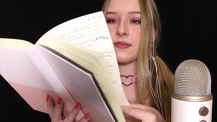 Diddly ASMR - Reading my University Notebook