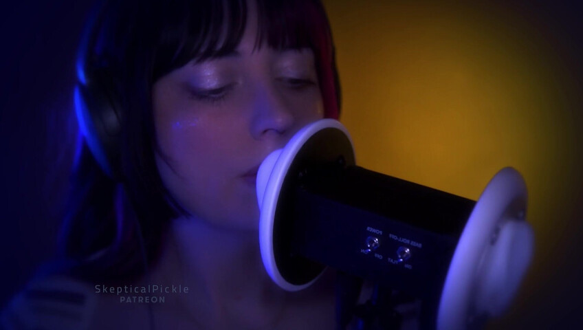 SkepticalPickle ASMR - Deep Slow Ear Blowing & Wet Mouth Sounds
