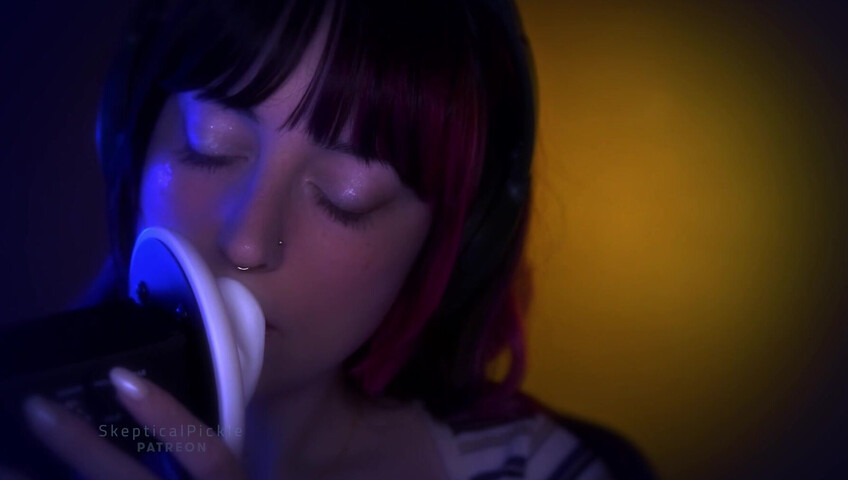 SkepticalPickle ASMR - Deep Slow Ear Blowing & Wet Mouth Sounds