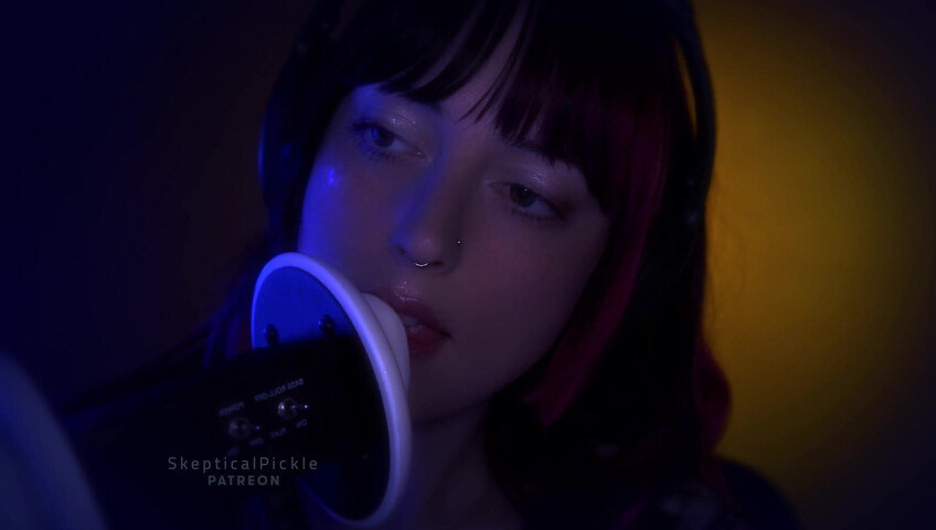 SkepticalPickle ASMR - Deep Slow Ear Blowing & Wet Mouth Sounds