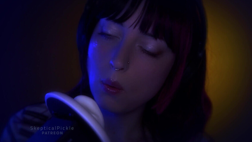SkepticalPickle ASMR - Deep Slow Ear Blowing & Wet Mouth Sounds