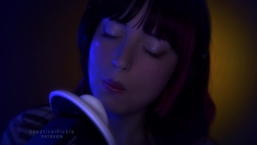 SkepticalPickle ASMR - Deep Slow Ear Blowing & Wet Mouth Sounds