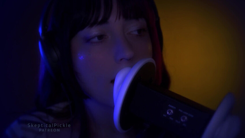 SkepticalPickle ASMR - Deep Slow Ear Blowing & Wet Mouth Sounds
