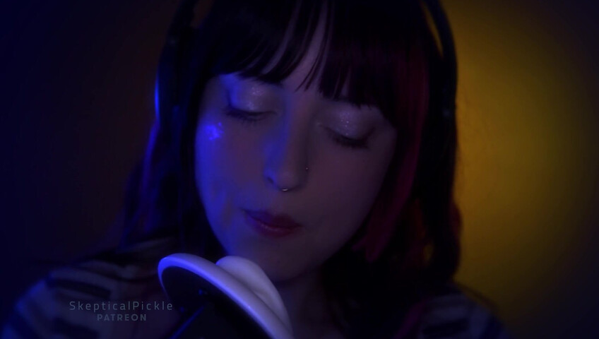 SkepticalPickle ASMR - Deep Slow Ear Blowing & Wet Mouth Sounds