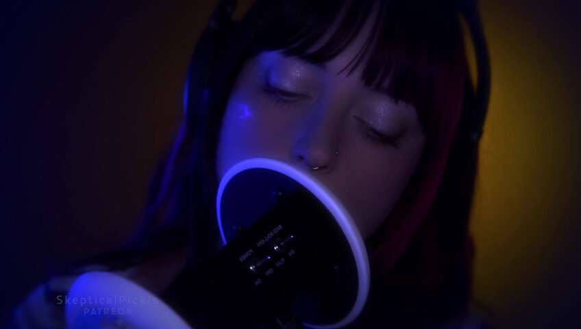 SkepticalPickle ASMR - Deep Slow Ear Blowing & Wet Mouth Sounds