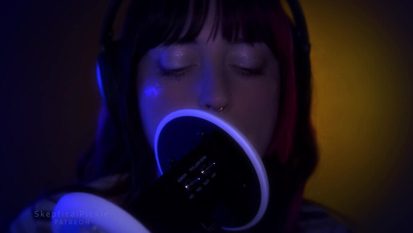 SkepticalPickle ASMR - Deep Slow Ear Blowing & Wet Mouth Sounds