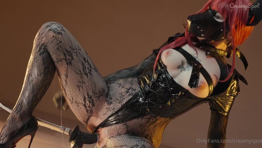 Creamy Spot - Makima Mask CREAMPIED by Fuck Machine