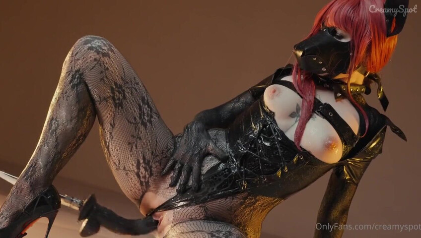 Creamy Spot - Makima Mask CREAMPIED by Fuck Machine