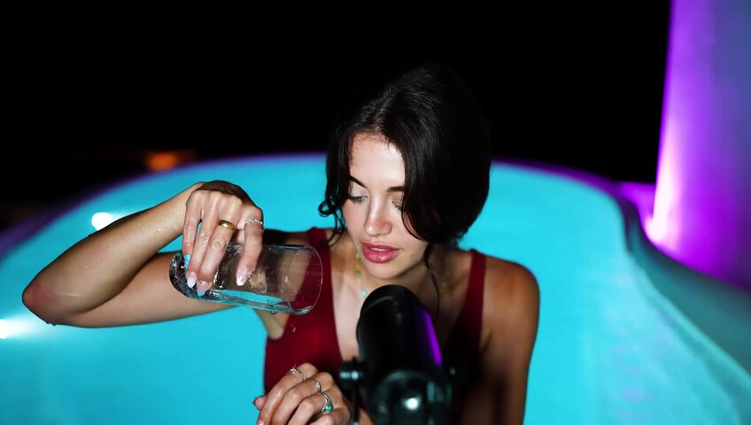 Emily Black ASMR - Girlfriend Takes You To The Hot Tub