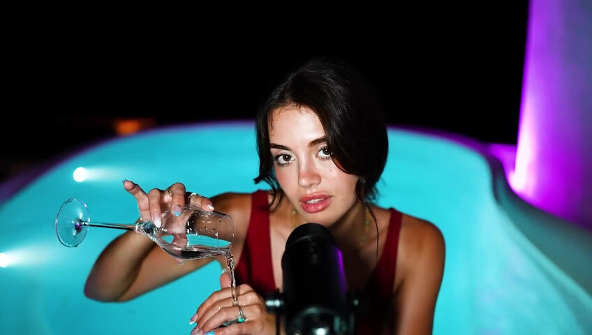 Emily Black ASMR - Girlfriend Takes You To The Hot Tub