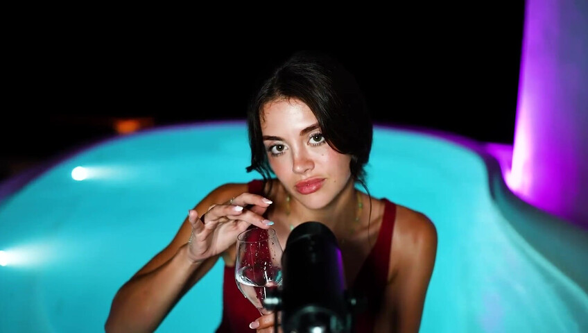 Emily Black ASMR - Girlfriend Takes You To The Hot Tub