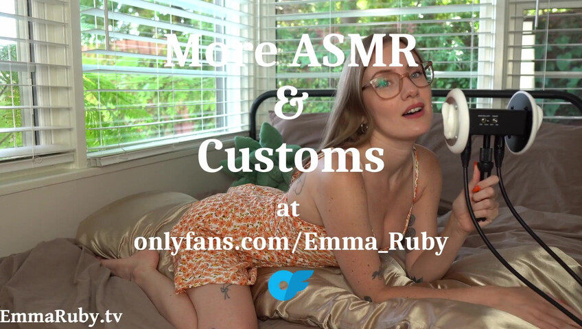 Emma Ruby ASMR - Moaning, Licking, and Pillow Humping