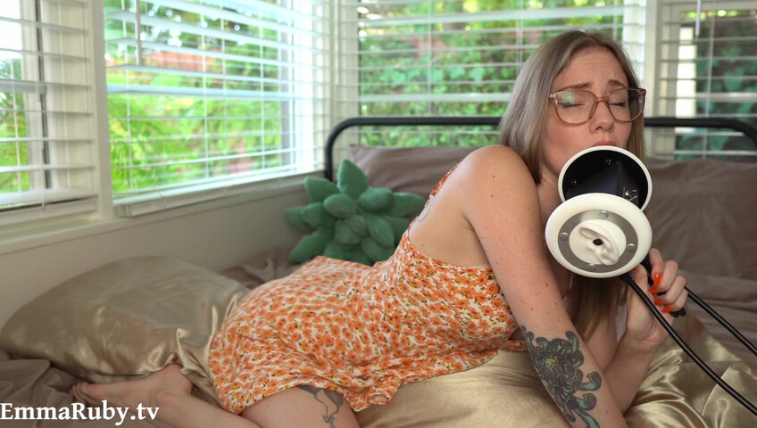 Emma Ruby ASMR - Moaning, Licking, and Pillow Humping