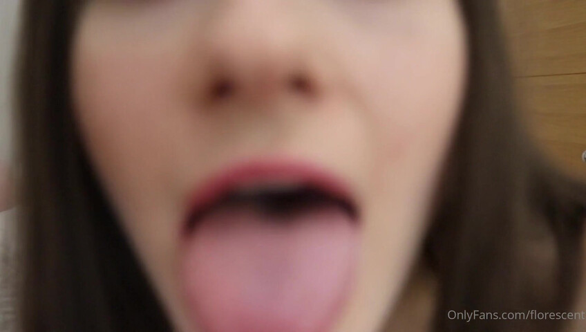 Florescent ASMR - Lens Licking Kissing & Moaning - 21 April 2021