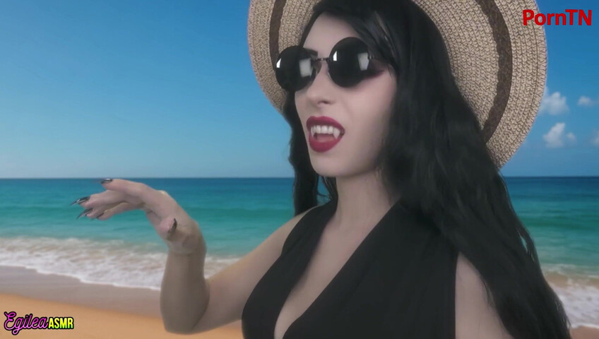 Egilea ASMR - [EXCLUSIVE VIDEO] You Brought Your Vampire Girlfriend to the Beach!