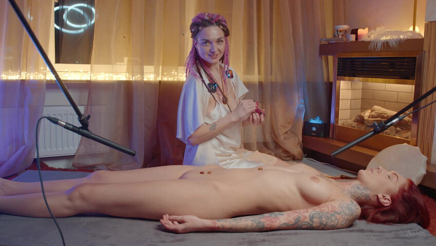 ASMR Massage - Female Energy Healing by Taya to Nika