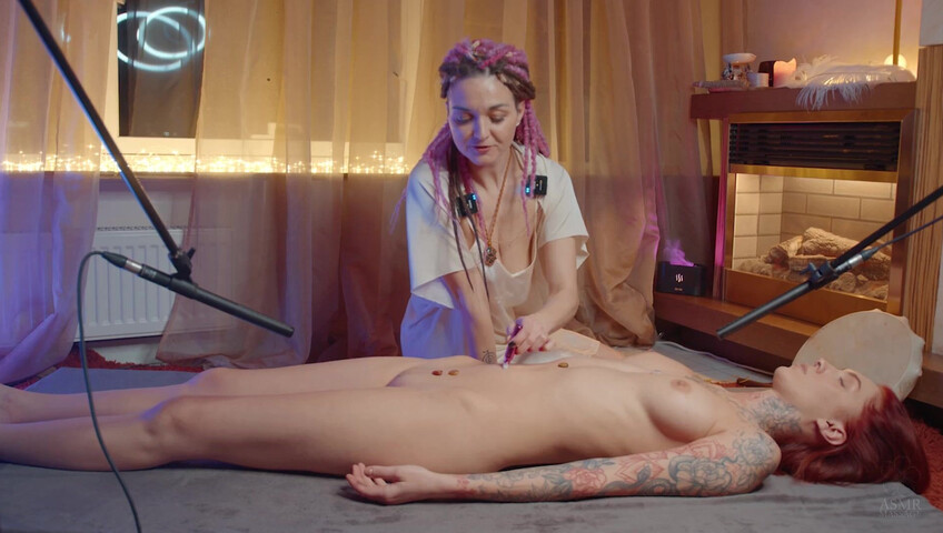 ASMR Massage - Female Energy Healing by Taya to Nika