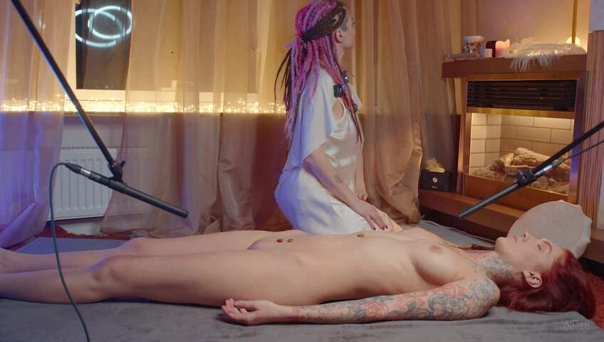 ASMR Massage - Female Energy Healing by Taya to Nika