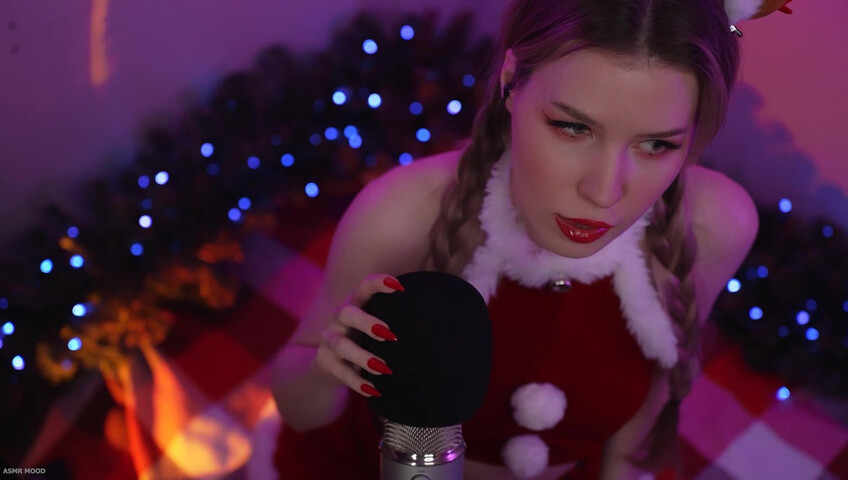 ASMR Mood - 25 December 2024 - Xmas Deer - Mic Pumping - Mic Scratching