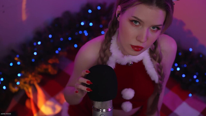 ASMR Mood - 25 December 2024 - Xmas Deer - Mic Pumping - Mic Scratching