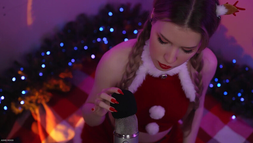 ASMR Mood - 25 December 2024 - Xmas Deer - Mic Pumping - Mic Scratching