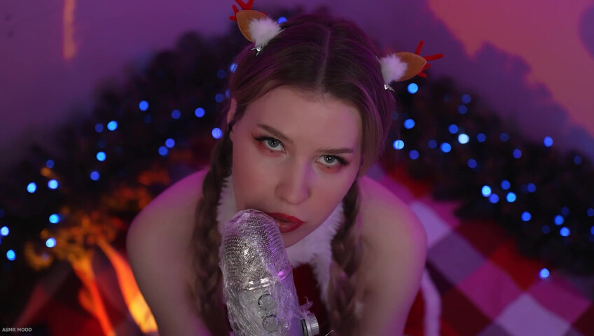 ASMR Mood - 25 December 2024 - Xmas Deer - Mic Pumping - Mic Scratching