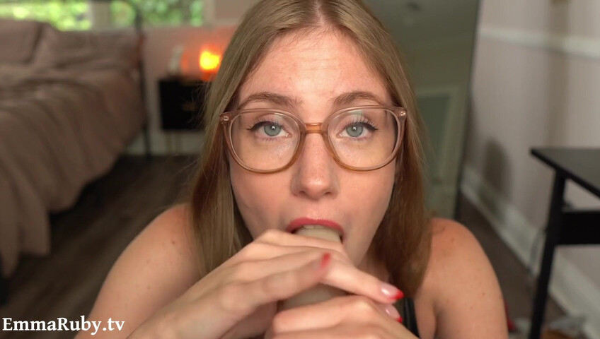 Emma Ruby ASMR - Sloppy Blowjob