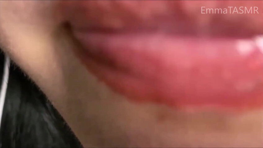 EmmaTASMR - Lens Licking - Spit Painting