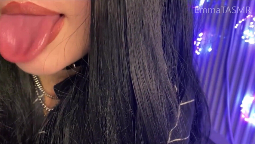 EmmaTASMR - Lens Licking - Spit Painting