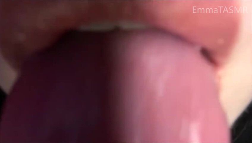 EmmaTASMR - Lens Licking - Spit Painting