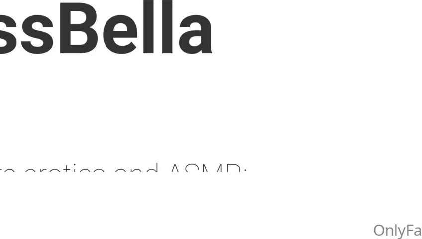 Bella Brookz missbella ASMR - 1 August 2020 - Hi guys I missed you I was supposed to be going live