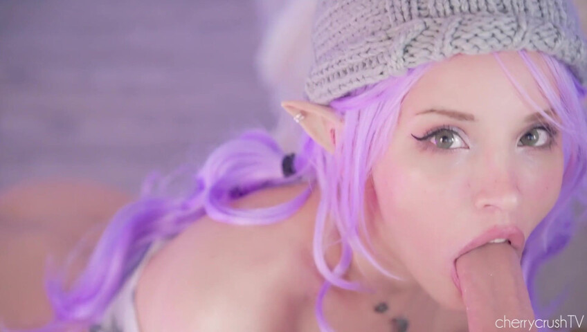 Cherry Crush ASMR – Purple Elf Sloppy BJ  May 1, 2025