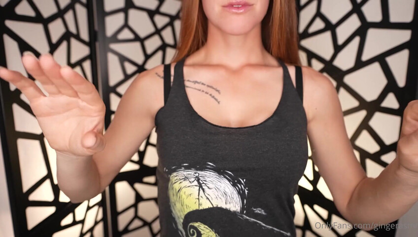 Ginger ASMR - Naughty Nightmare Before Christmas Tank Top Scratching