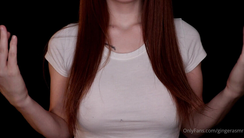 Ginger ASMR - Naughty Wet White Tee and Panties