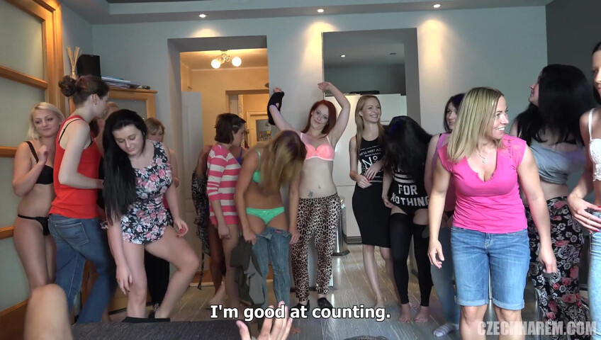 Guy Bangs Harem Of Women