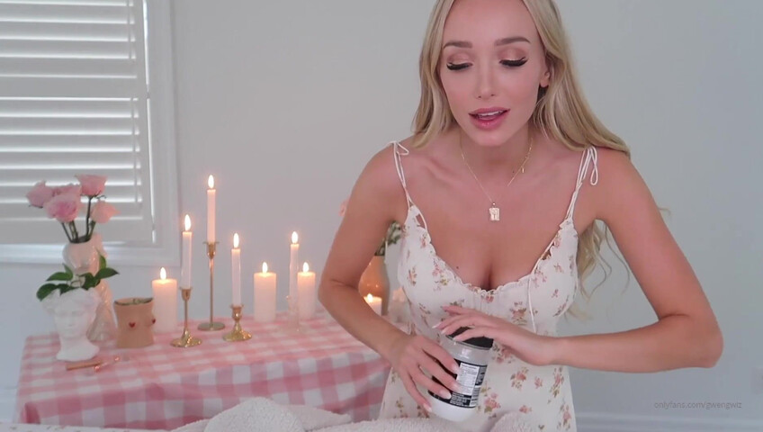 Gwen Gwiz - ASMR - Oil Massage and BJ
