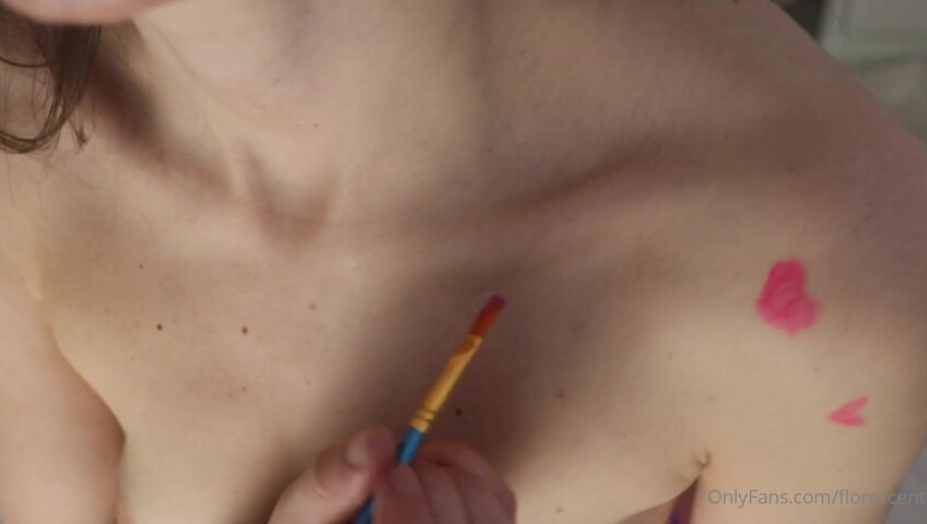 Florescent - Playful Finger Body Painting