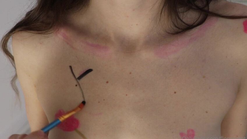 Florescent - Playful Finger Body Painting