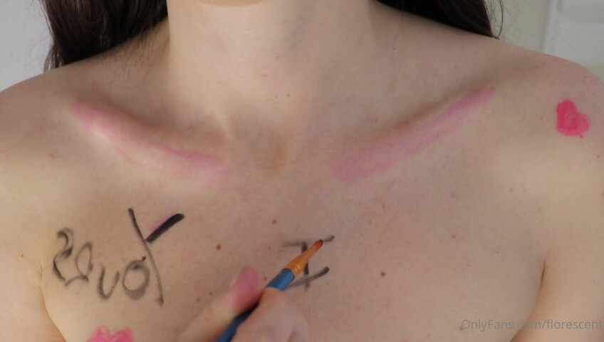 Florescent - Playful Finger Body Painting