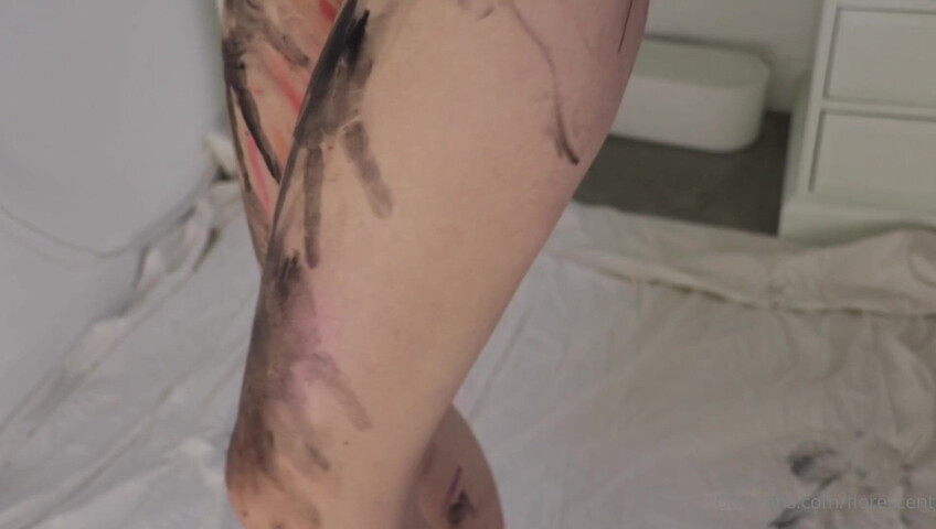 Florescent - Playful Finger Body Painting