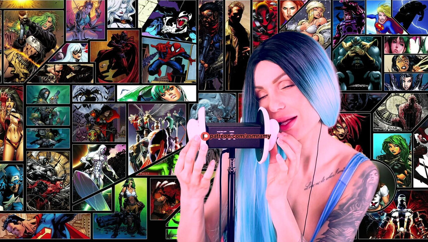 ASMR Amy Nude - Boobs For Me Superhero