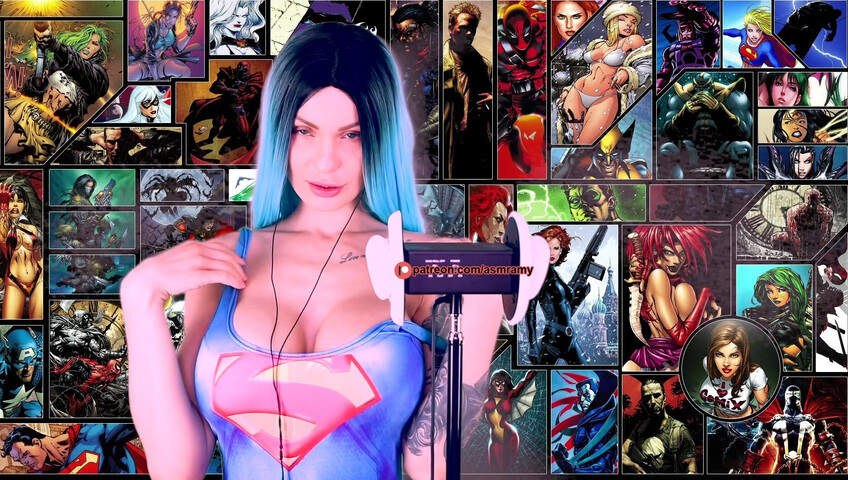 ASMR Amy Nude - Boobs For Me Superhero