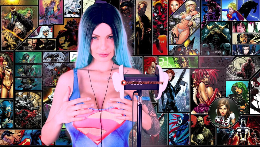 ASMR Amy Nude - Boobs For Me Superhero