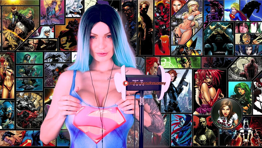 ASMR Amy Nude - Boobs For Me Superhero